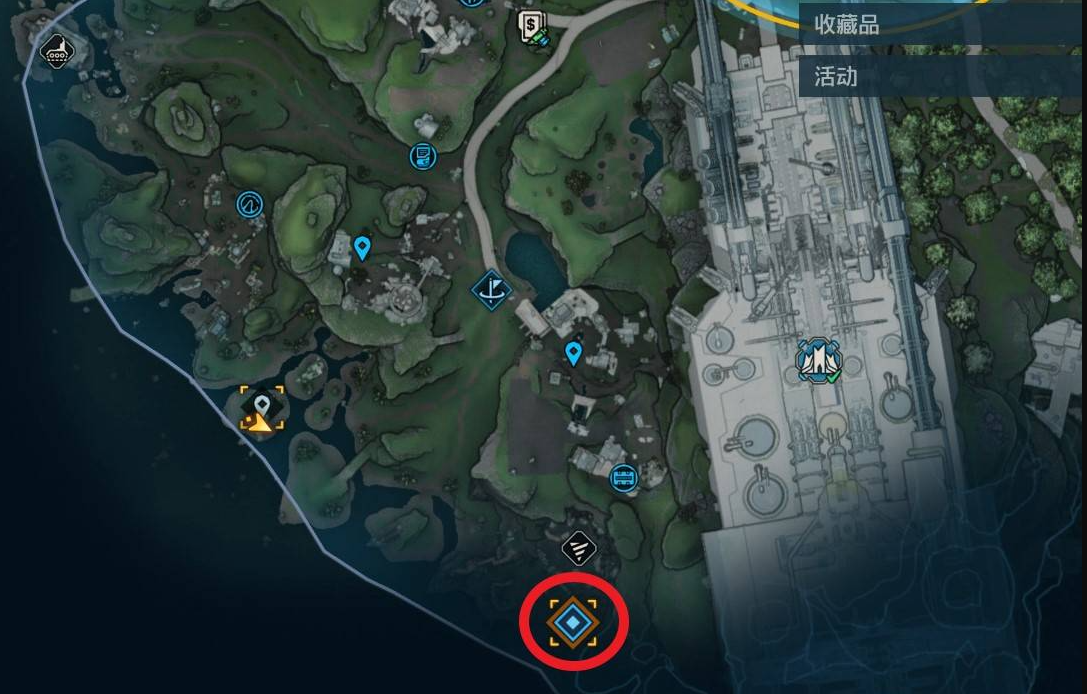 中間路徑示意圖