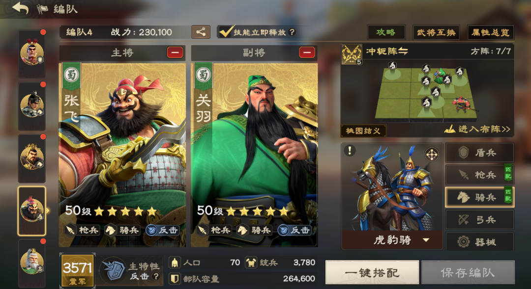 反擊騎陣容示意圖