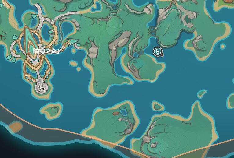 溶水域南側地下實景