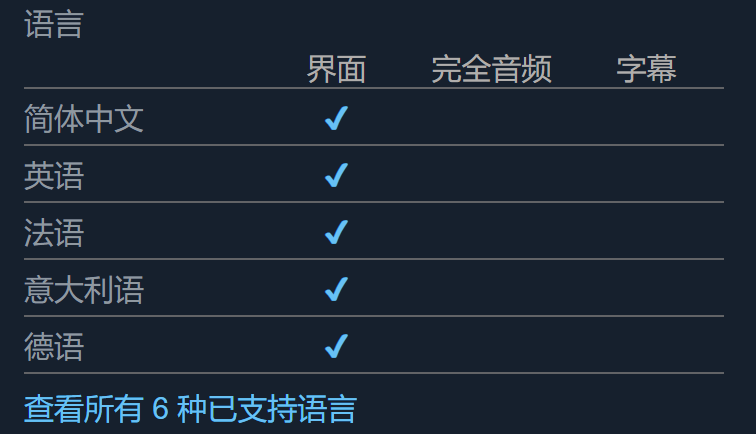 多語言界面示意圖