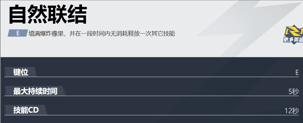 自然聯結技能范圍