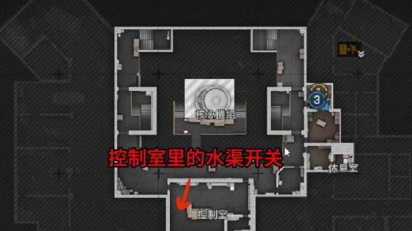控制室位置示意圖