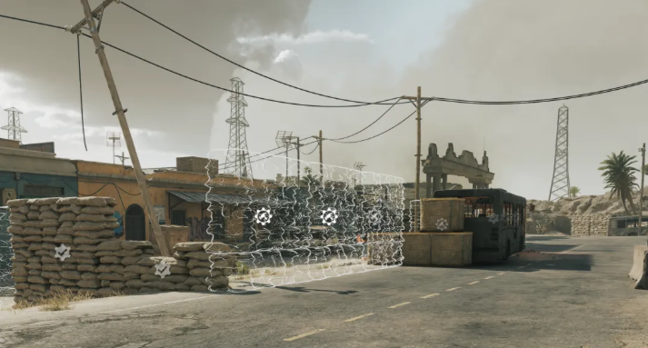 沙袋掩體示意圖