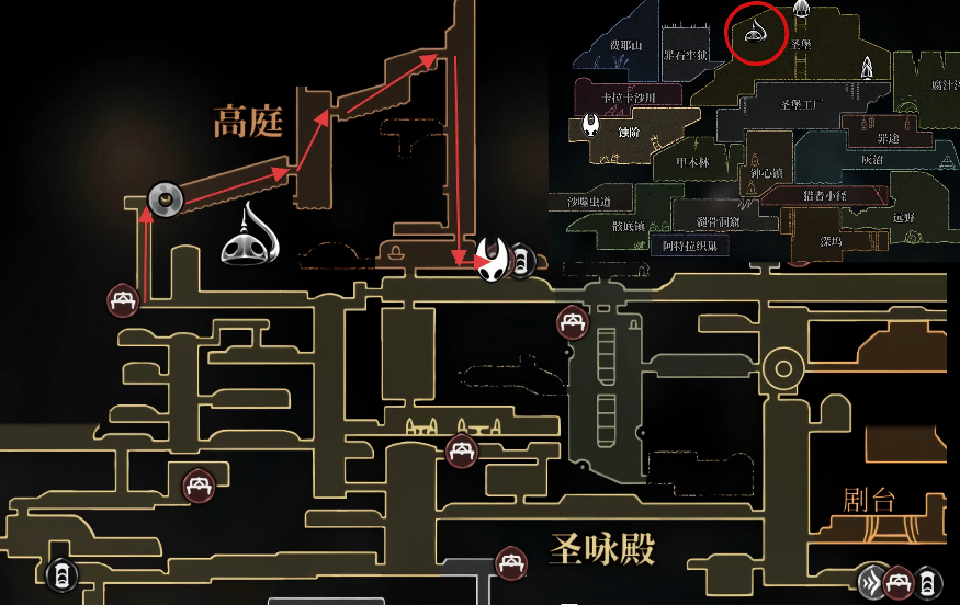 探索《空洞騎士絲之歌》:獲取高庭地圖全攻略