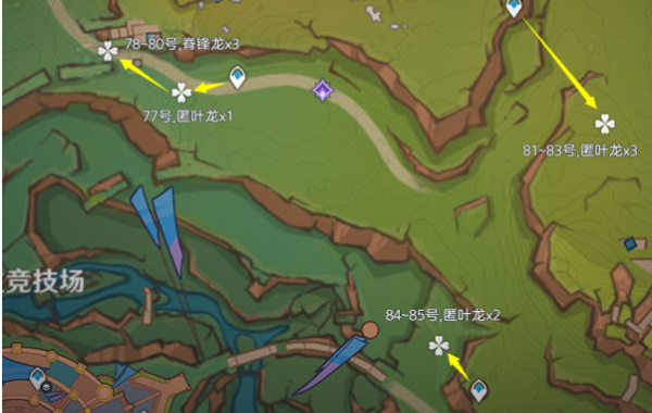 圣火競技場路線圖