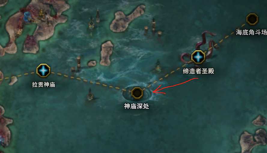 神廟深處怪物分布