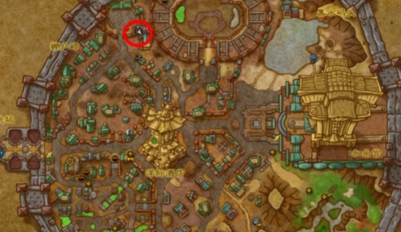 廢渣鋪位置示意圖