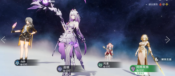 推薦角色示意圖