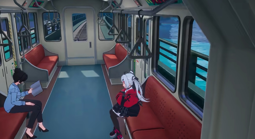 異環水上列車水面滑行