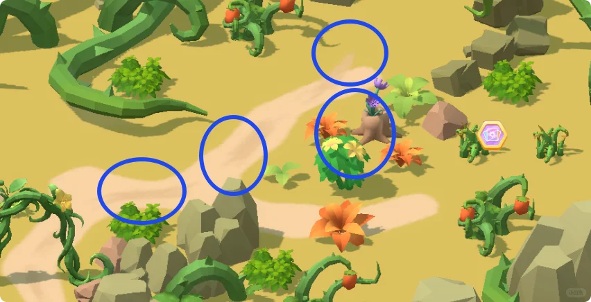 遺跡半島彩蛋：紫色花瓣