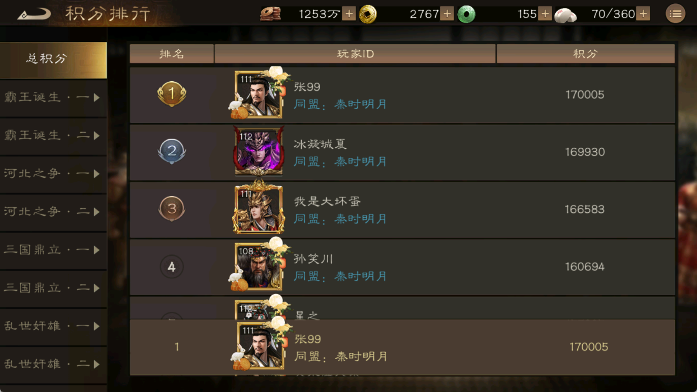 陣容搭配示意圖