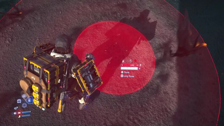 懸崖投擲戰術示意圖