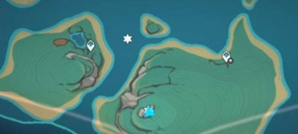 起始島嶼位置示意圖