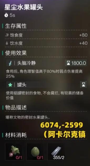 戰(zhàn)斗食譜示意圖