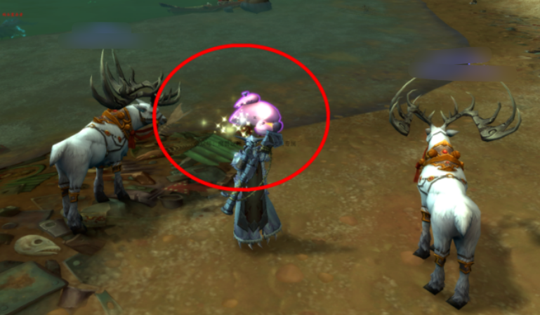 孤獨的充氣火烈鳥位置