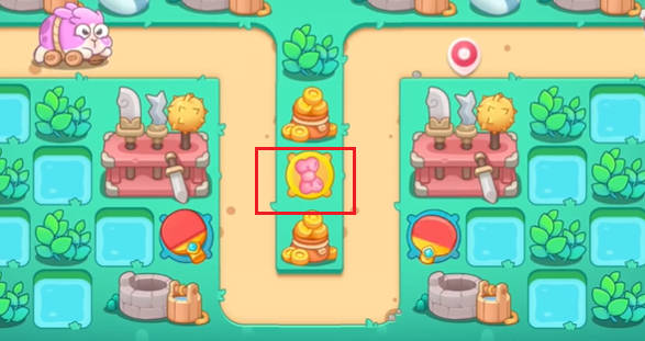 中間蝴蝶結位置