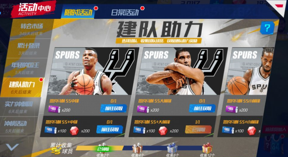 建隊助力獎勵示意圖