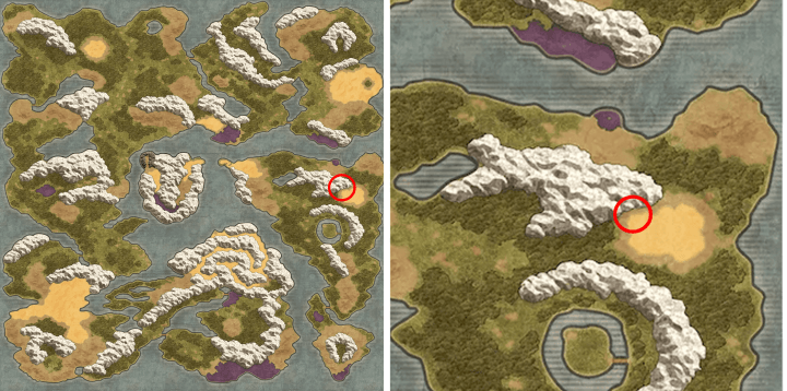 沙漠棕櫚樹位置