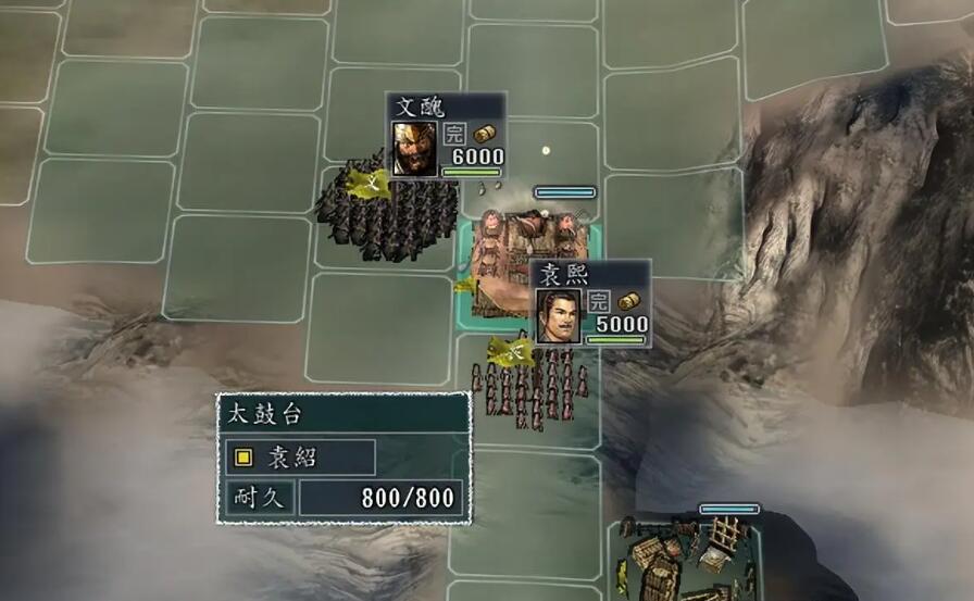 曹操勢力壓制示意圖