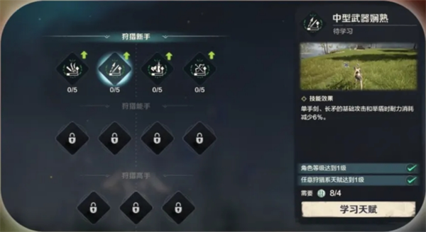 戰斗天賦樹界面