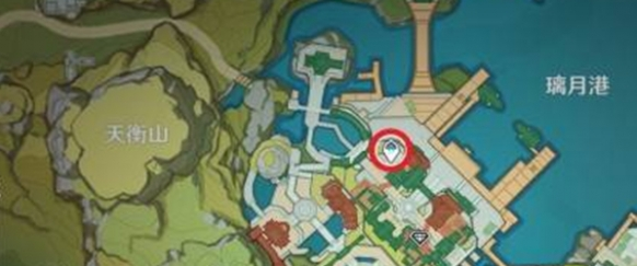 璃月港錨點位置示意圖