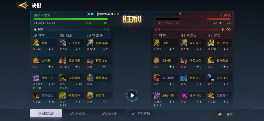 角色技能聯(lián)動(dòng)示意圖