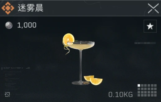 迷霧晨配方示意圖