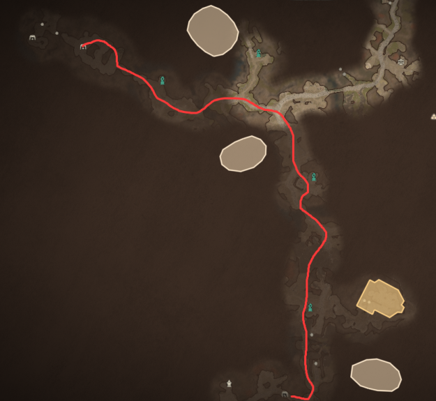 村莊出發(fā)路線