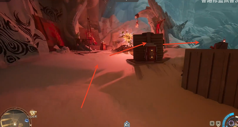 裂隙位置示意圖