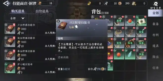 內(nèi)功與套路秘籍示例