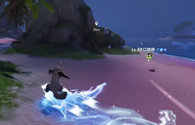 沙灘形態(tài)寵物捕捉示意圖