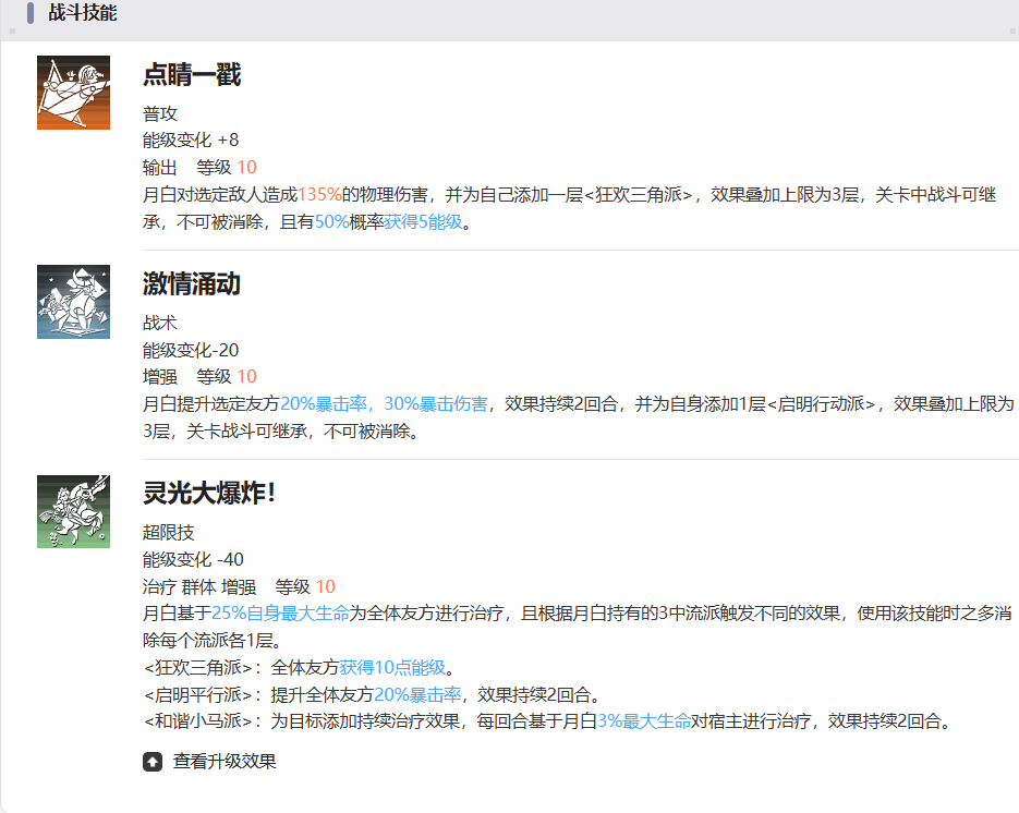 技能升級順序圖