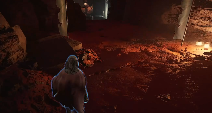 洞穴入口示意圖