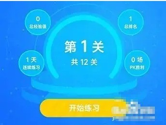 開始練習(xí)界面