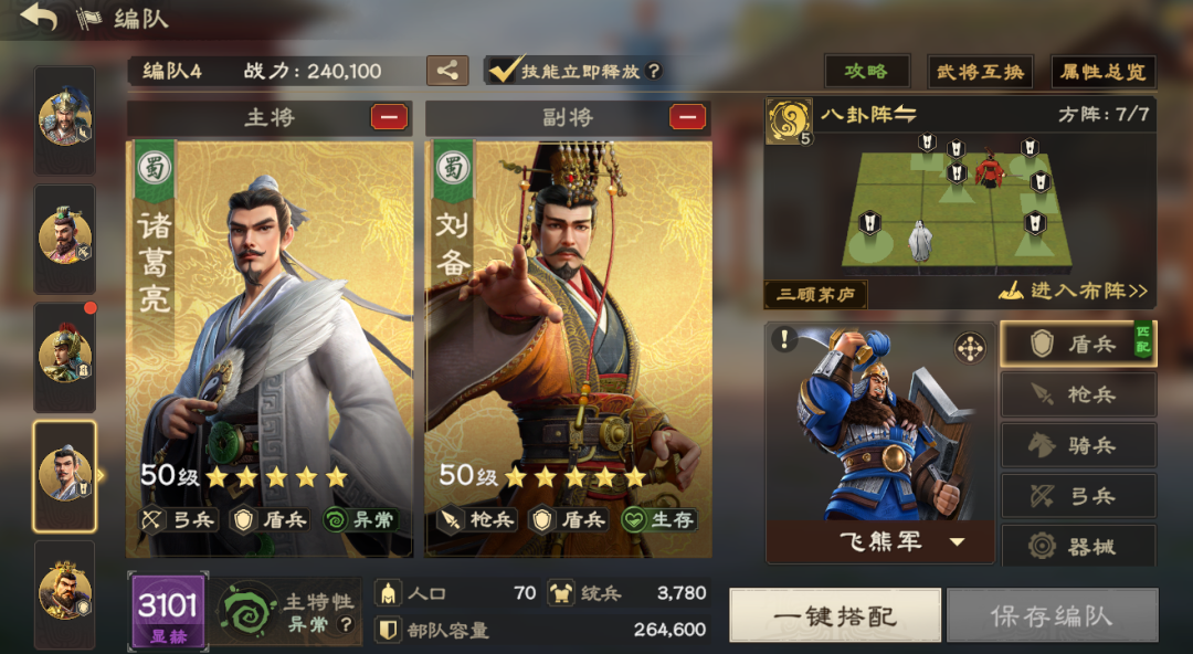 異常盾陣容示意圖