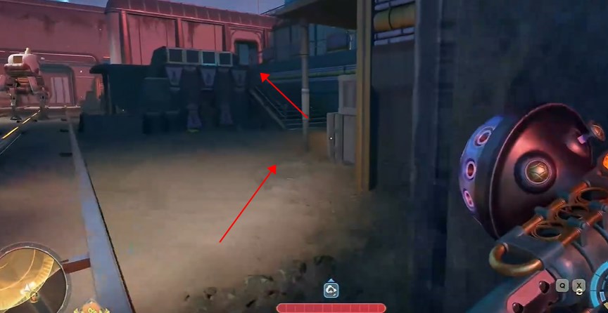 臺階后直行路線