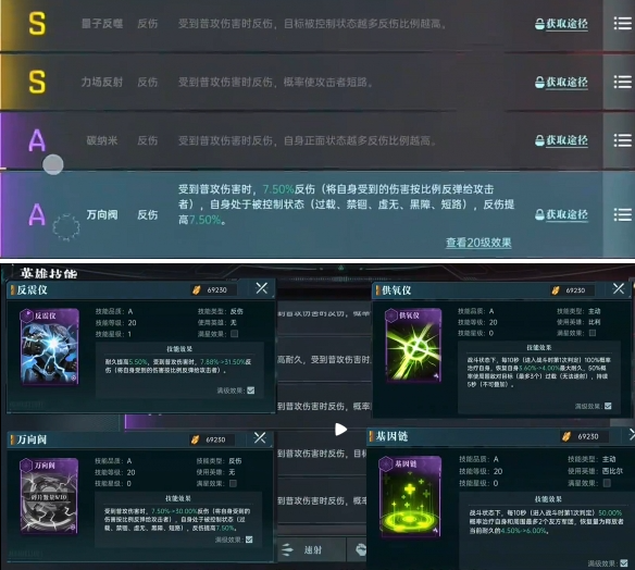 反傷隊技能詳情