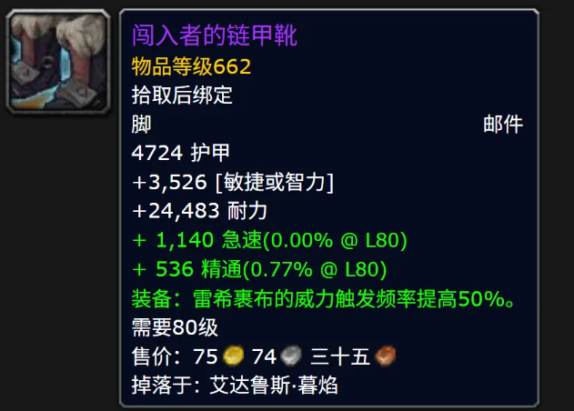 鞋子裝備示意圖