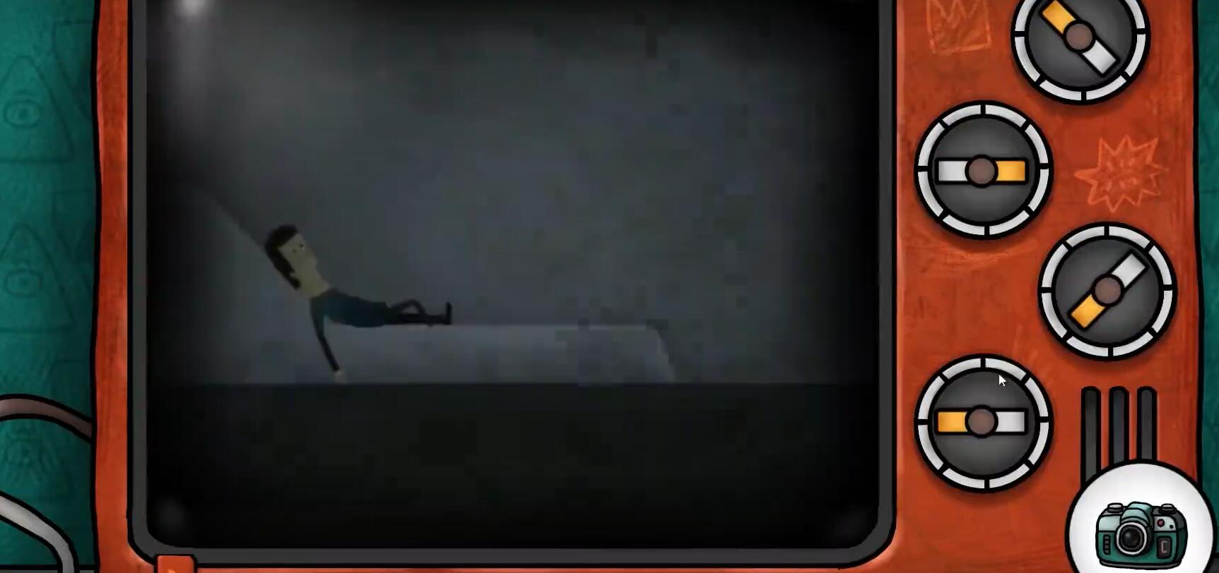 電視機按鈕操作示意圖