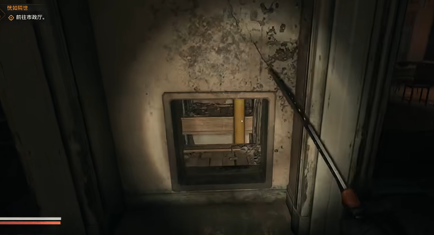 從柱子管道跳下