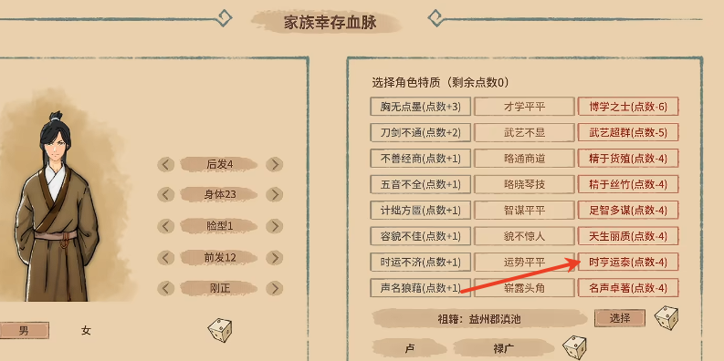 幸運特質示意圖