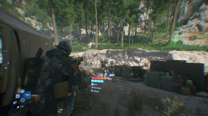 爆頭擊倒示意圖