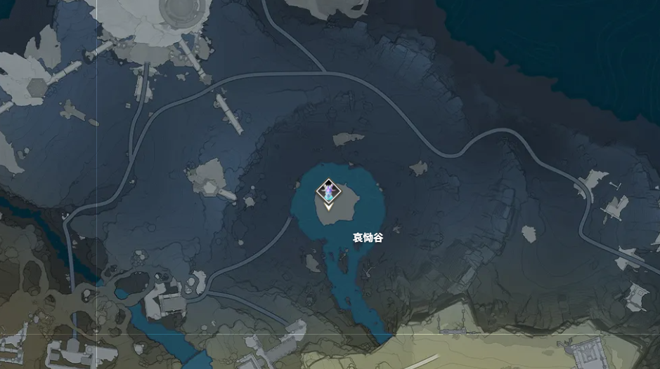 哀慟谷湖心島位置